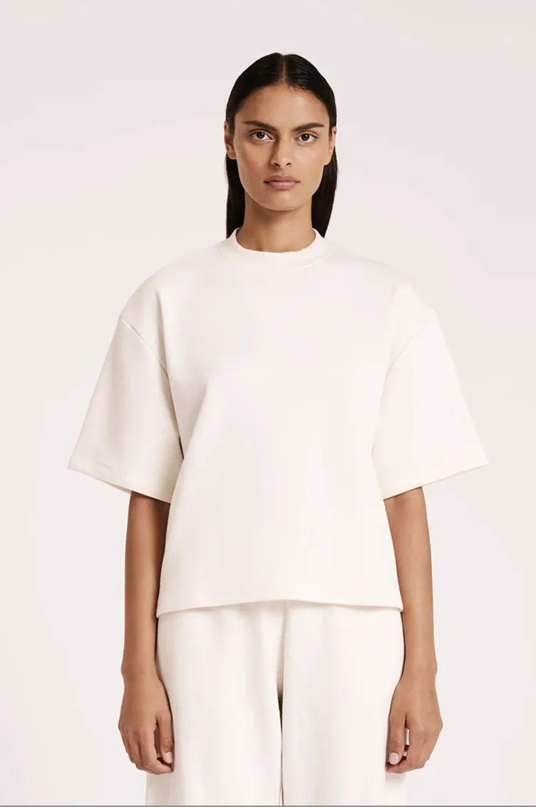 Lounge Fleece Tee Natural