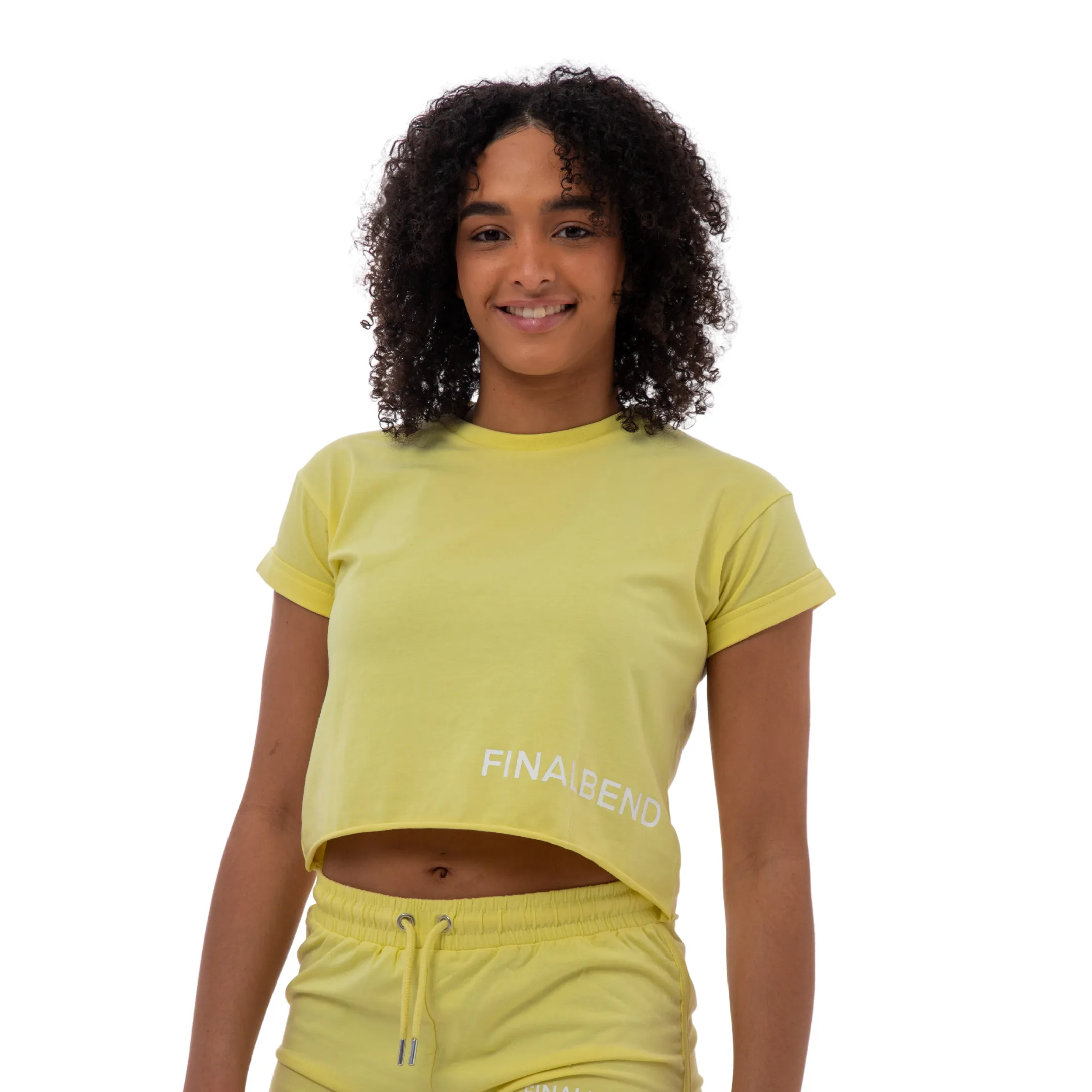 Lounge - Lemon Crop Top