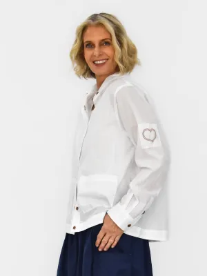 Love Bronte Shirt Jacket - White