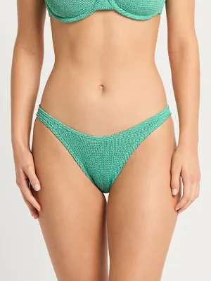 Lurex Scene Brief Bottoms in Lagoon Lurex