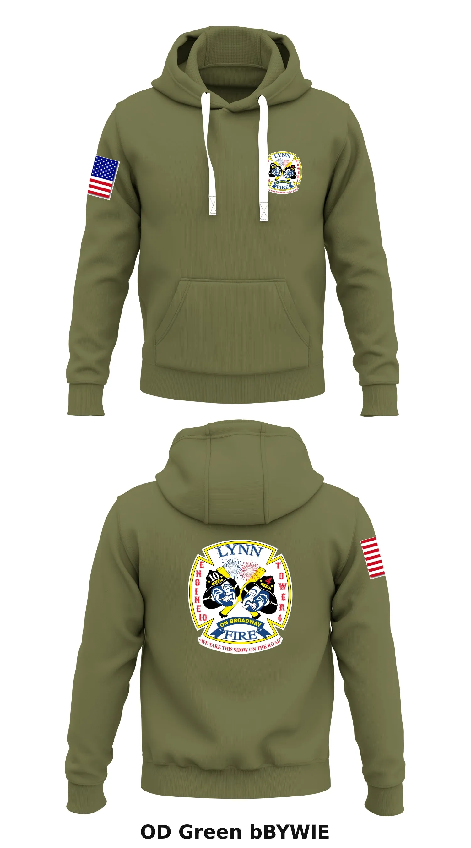 Lynn fire dept Broadway station  Store 1  Core Men's Hooded Performance Sweatshirt - bBYWIE