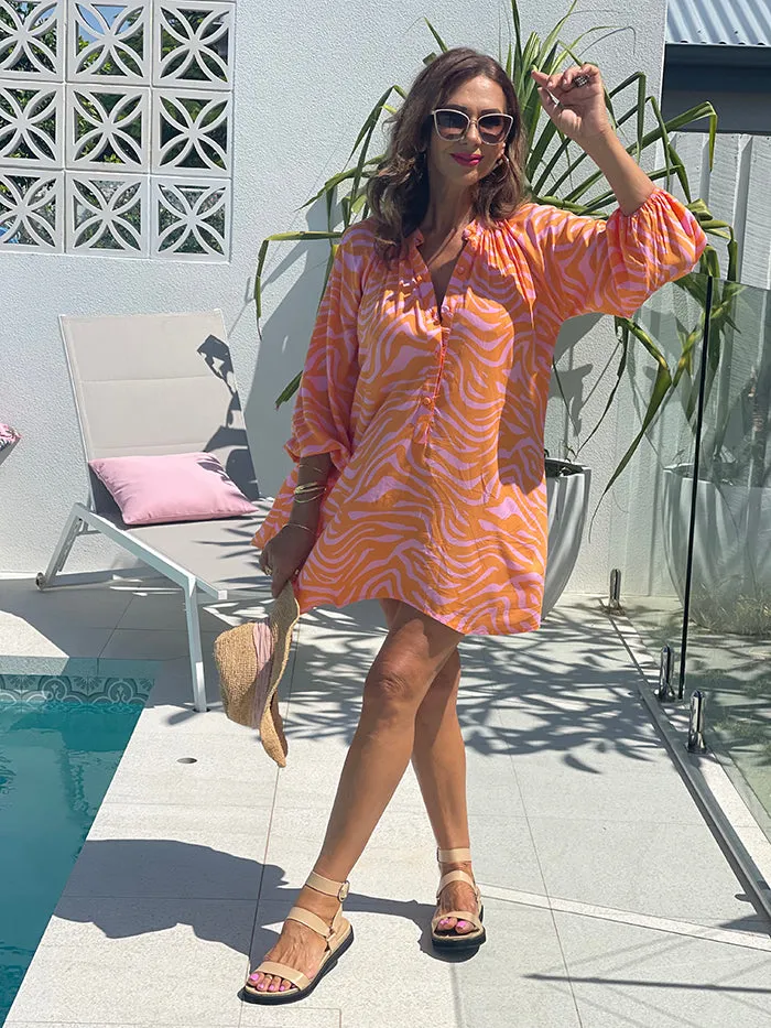 Madalena Shirt Dress - Zebra
