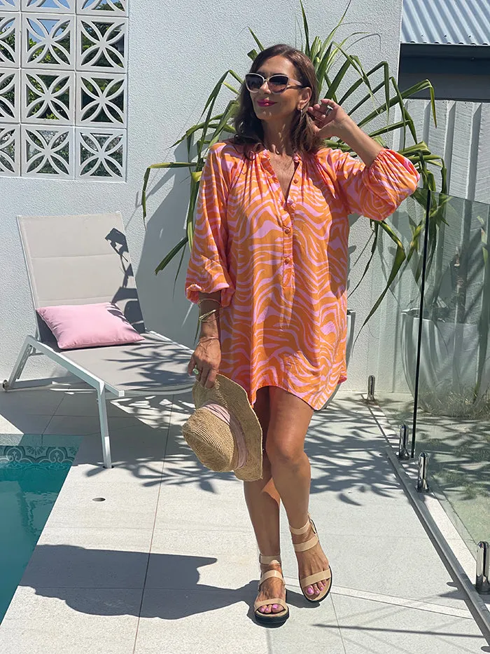 Madalena Shirt Dress - Zebra