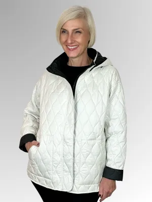 Maglia ~ Parchment/Black Reversible Puffer Jacket (61516)