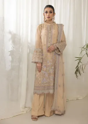 Mahiz Embroidered Semi Stitched Chiffon 3Pcs