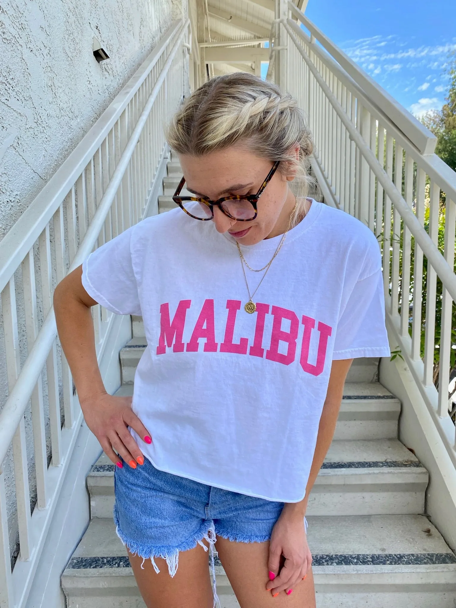 Malibu Tee in Pink