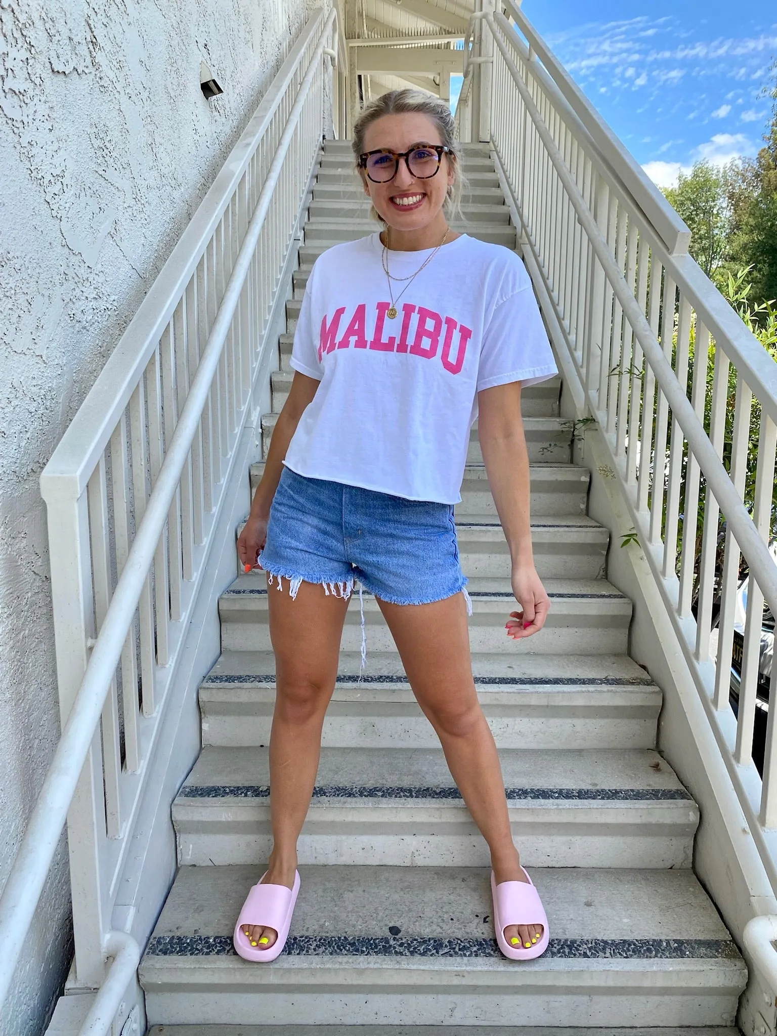 Malibu Tee in Pink