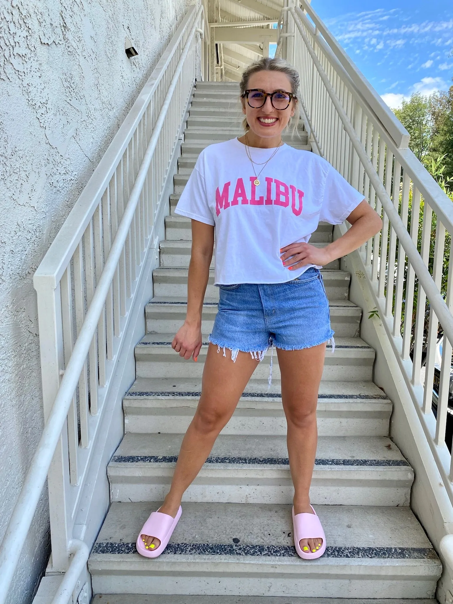Malibu Tee in Pink