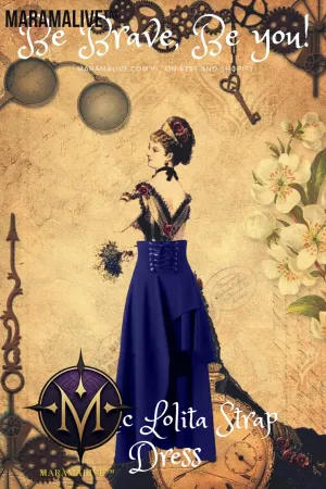 Maramalive™ Gothic Lace Fastening High Waist Irregular Length Skirt.