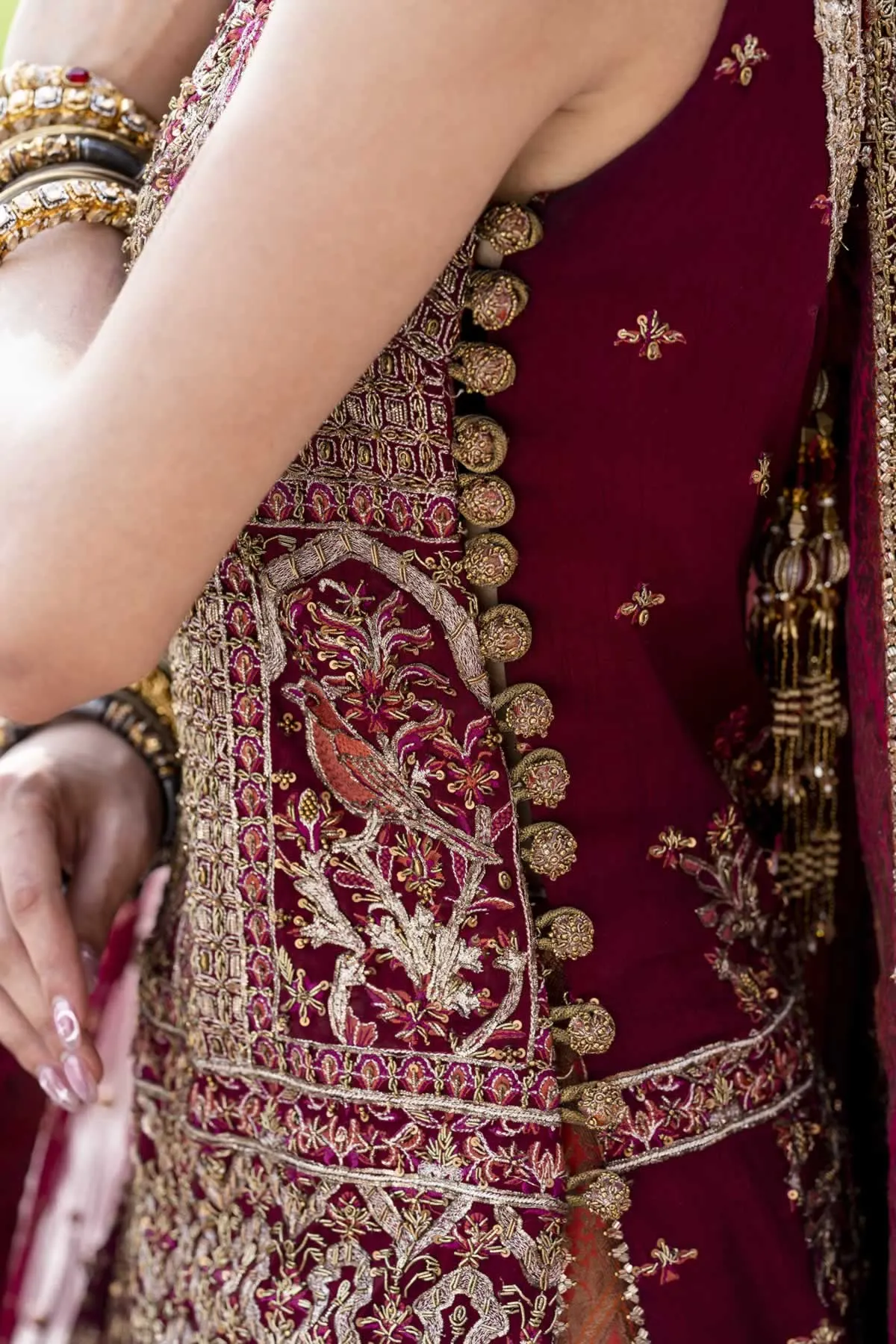 Maroon Lehenga Bridal Wear Pakistani Wedding Dresses