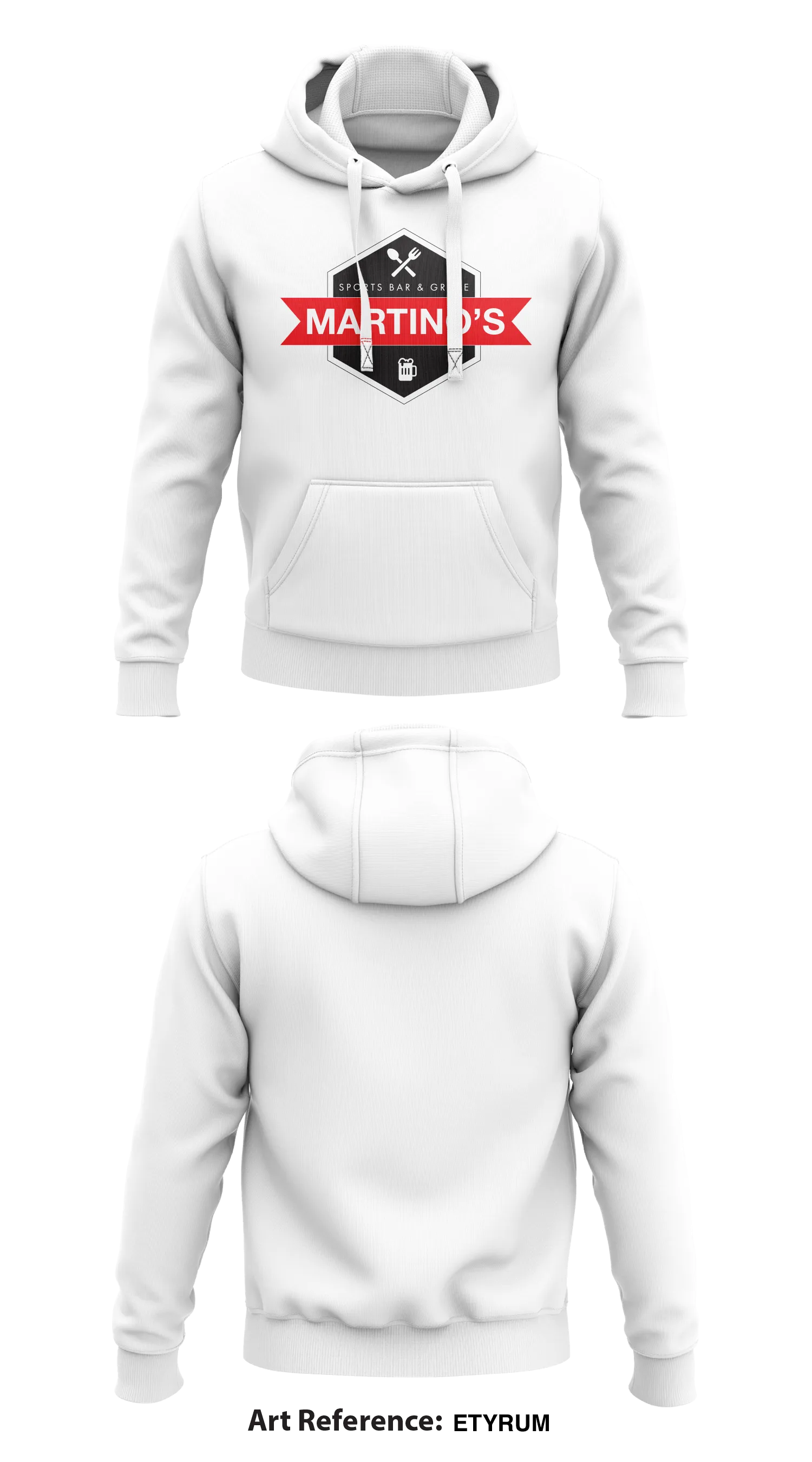 Martino's Store 1  Core Men's Hooded Performance Sweatshirt - etYrUm