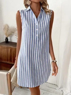 Matilda | Striped Shirt Dress