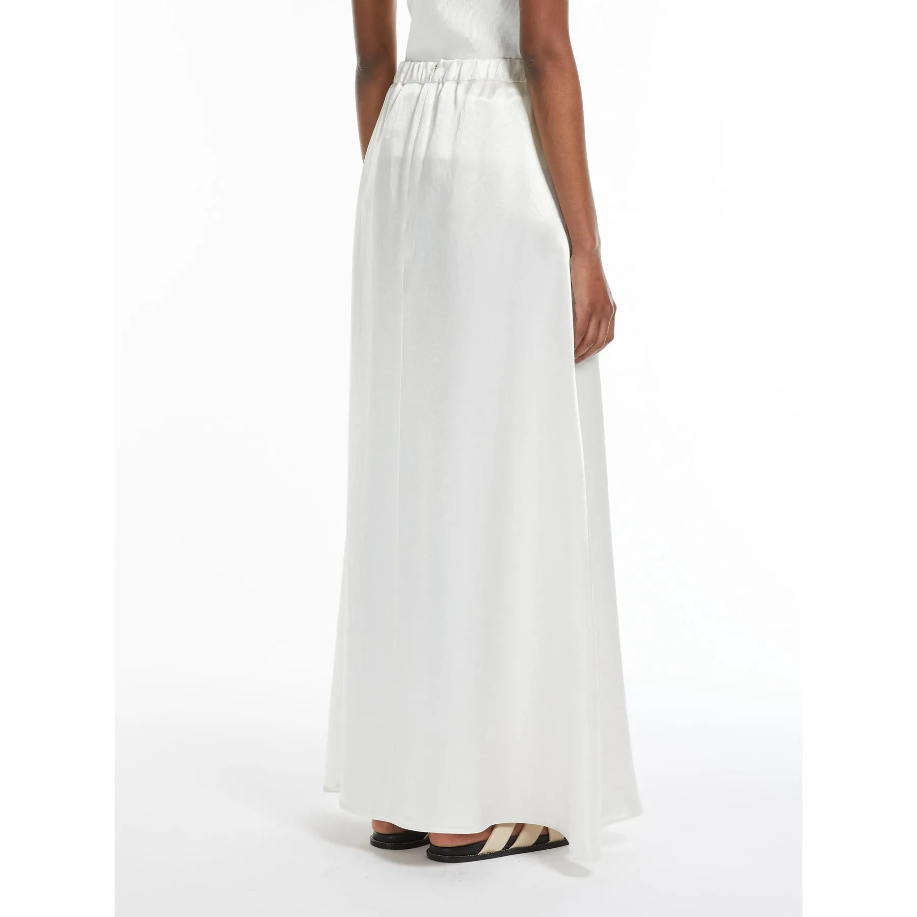 Max Mara MM NUEVO White Maxi Skirt