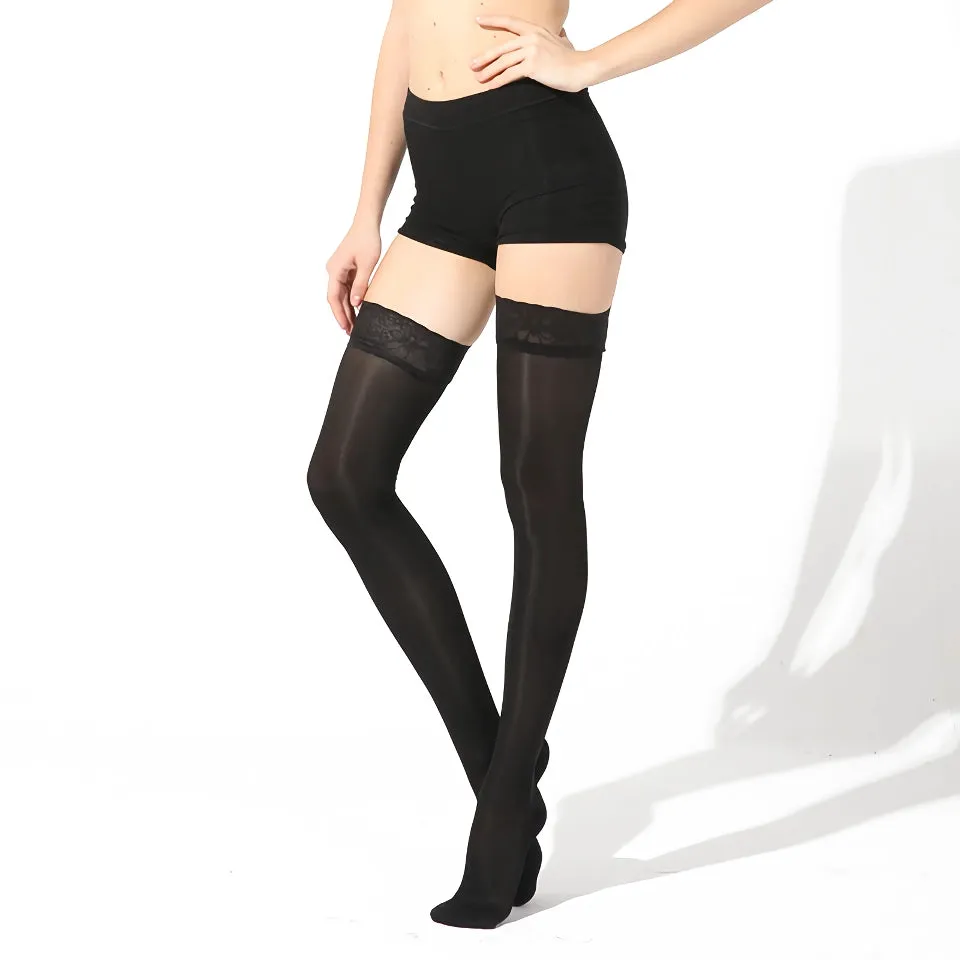 Medical Compression Thigh High Stockings for Varicose Veins – 15-20mmHg