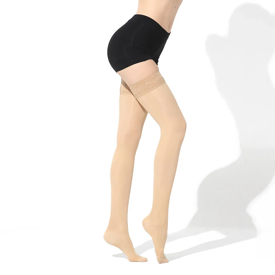 Medical Compression Thigh High Stockings for Varicose Veins – 15-20mmHg