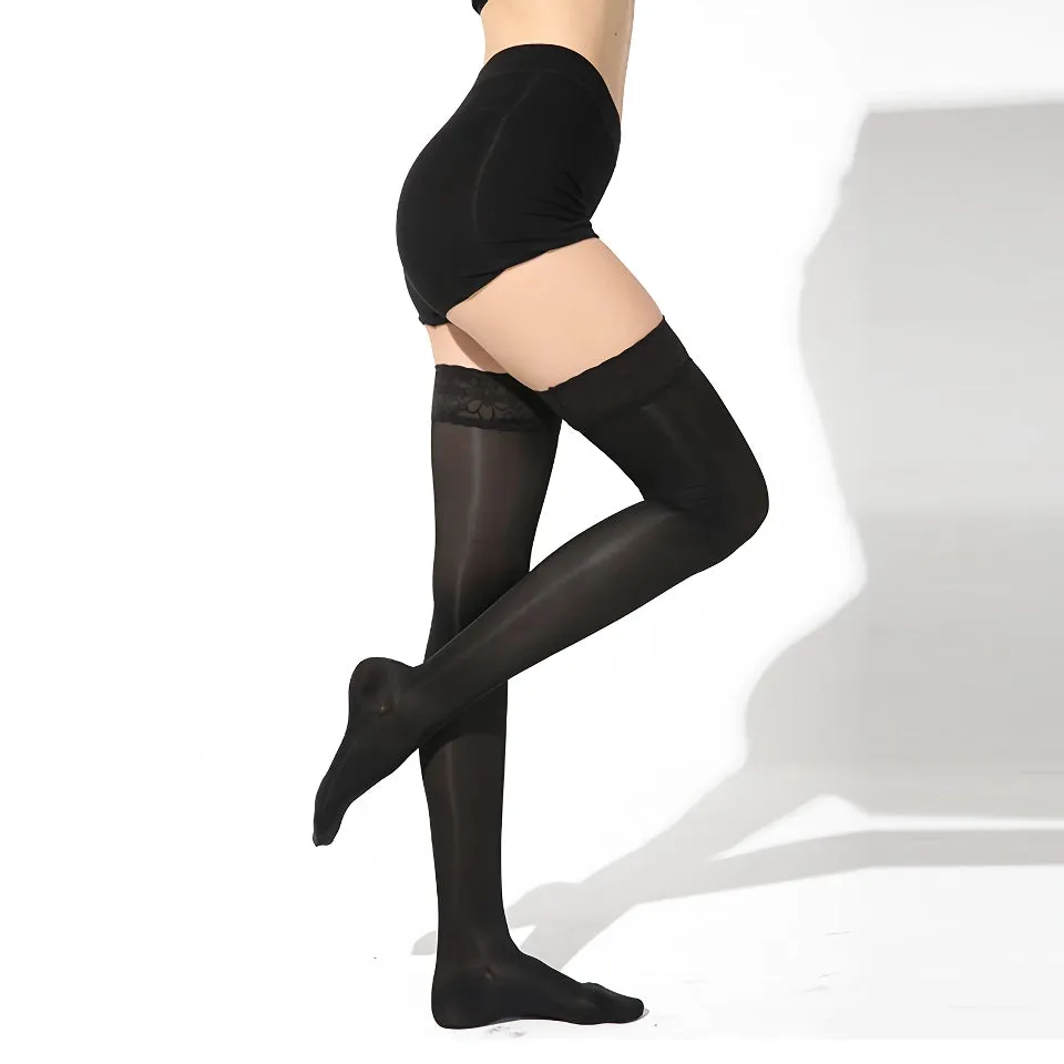 Medical Compression Thigh High Stockings for Varicose Veins – 15-20mmHg