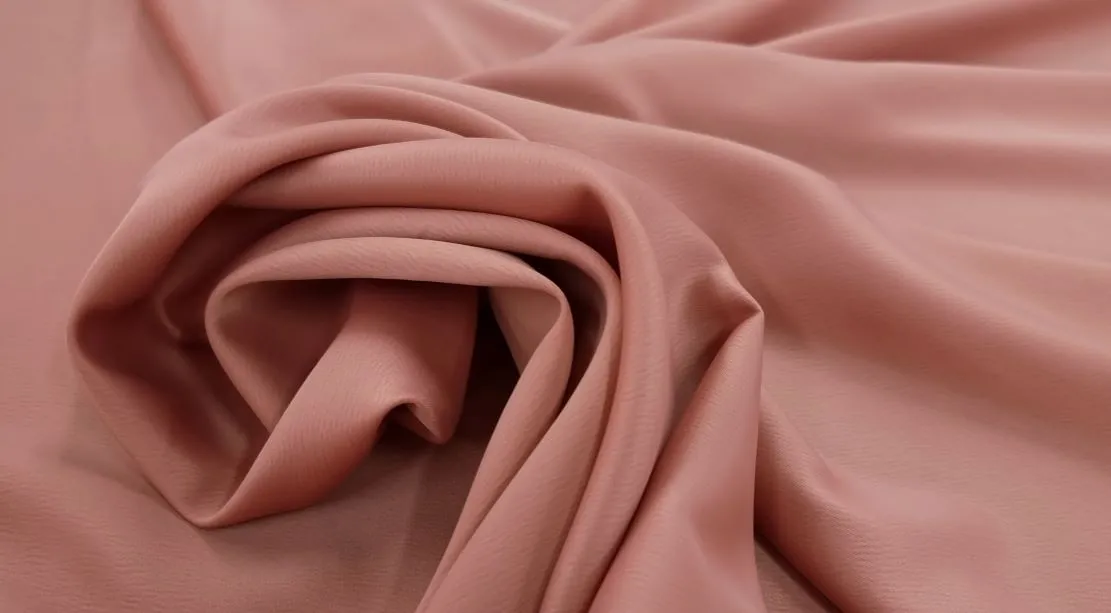 Medium Weight Stretch Satin Salmon