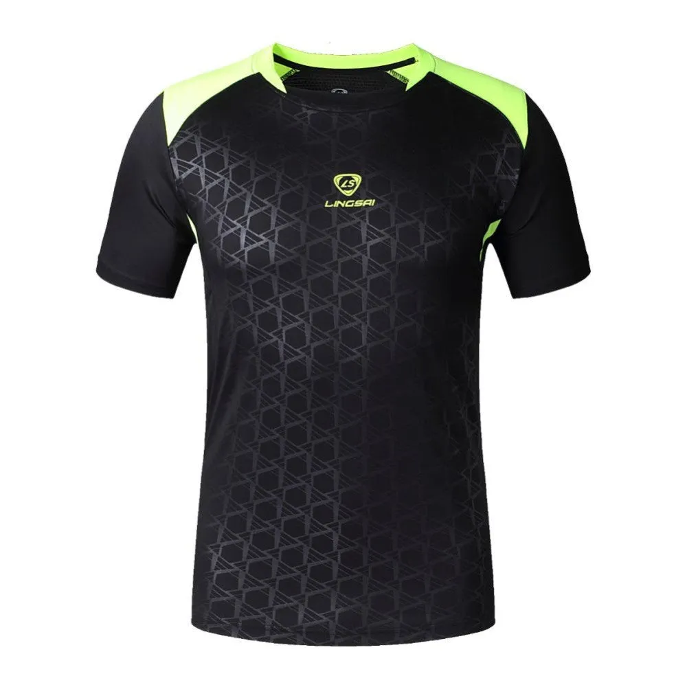 Men workout T-shirt Fitness Quick Dry Stretchy Tops Tee Shirt Short Sleeve M-3XL NW