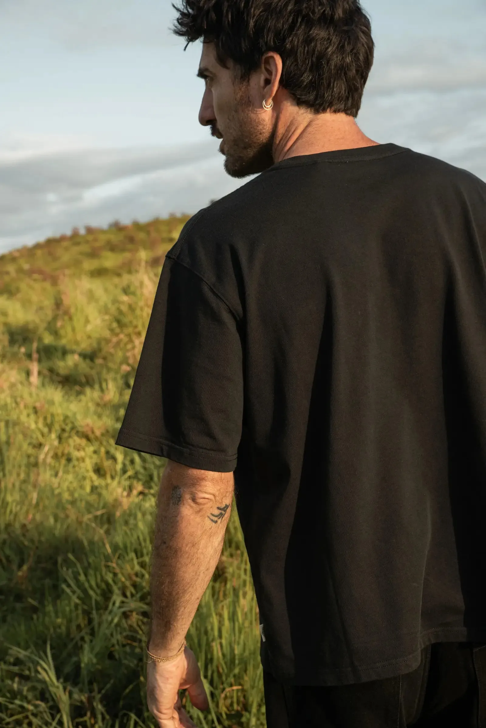 Mens Boxy Tee Black