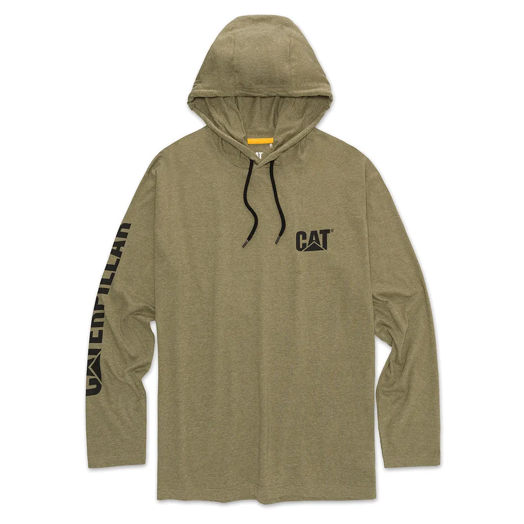 Men's Cat UPF Hooded Banner L/S Tee