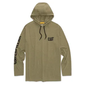 Men's Cat UPF Hooded Banner L/S Tee