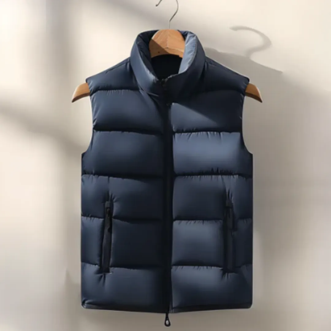 Men's Heated Turtle Neck Puffer Vest | Zip Up