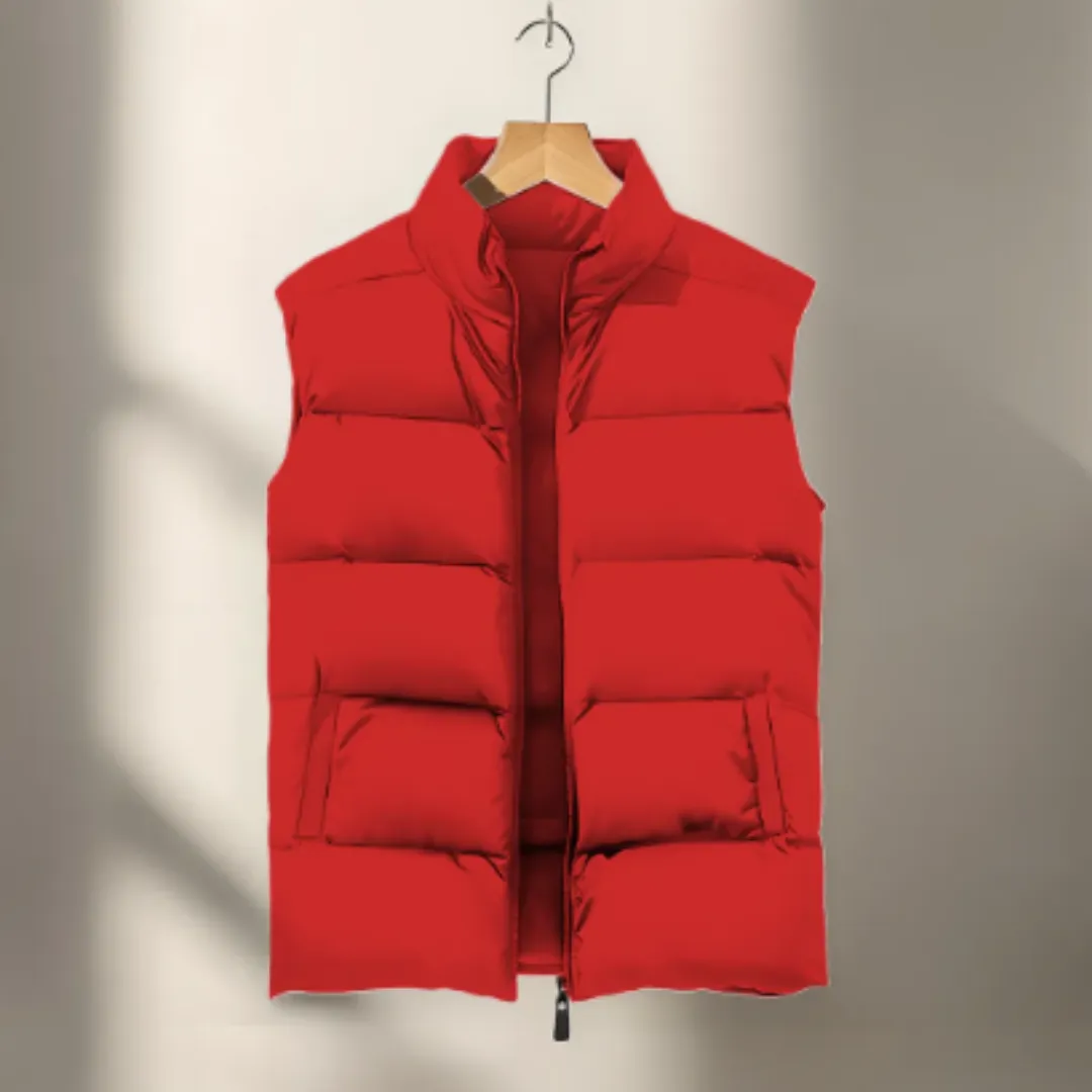 Men's Heated Turtle Neck Puffer Vest | Zip Up