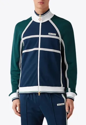 Mesh Tape Zip-Up Track Jacket