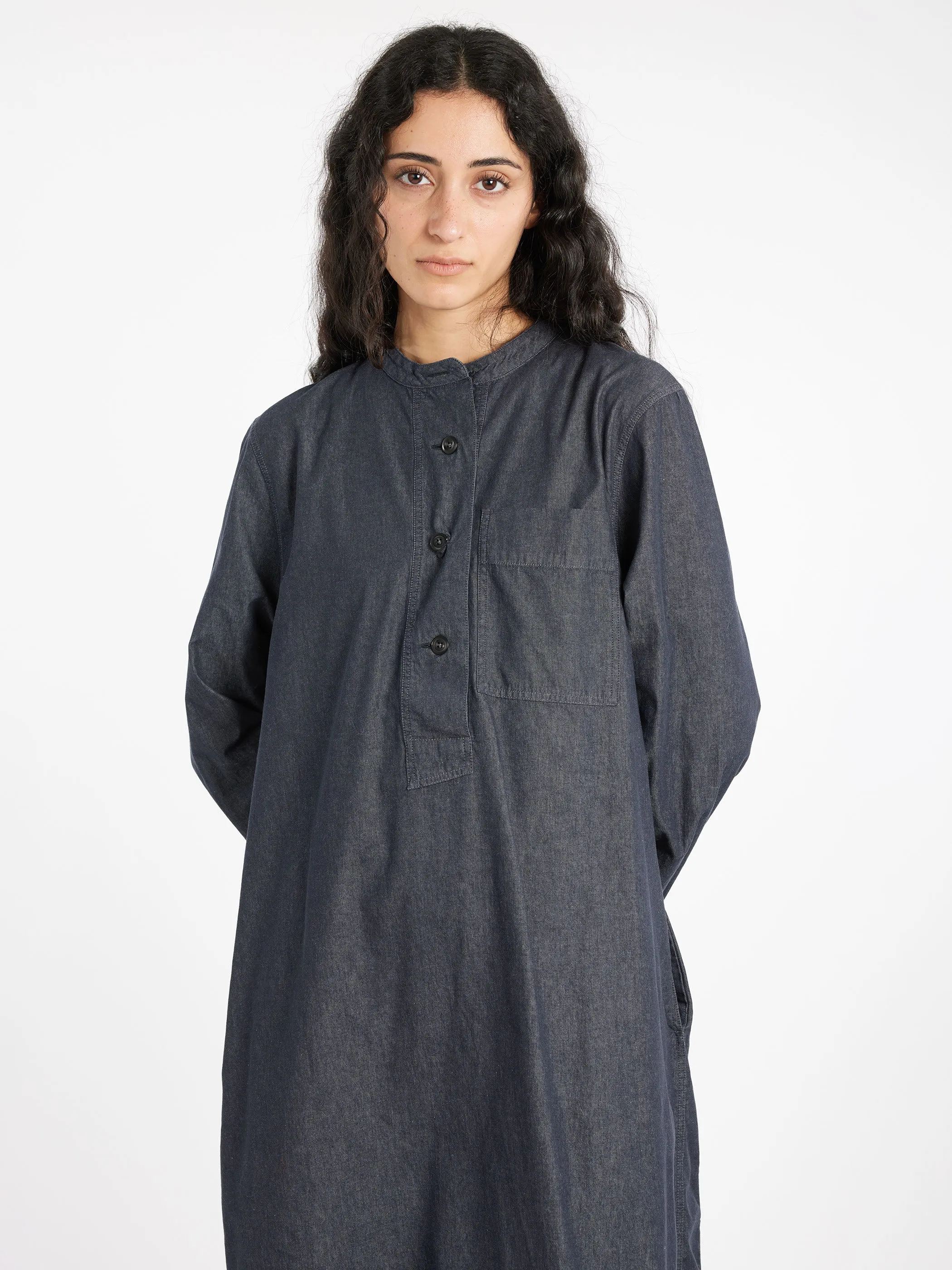 MHL Collarless Swing Dress
