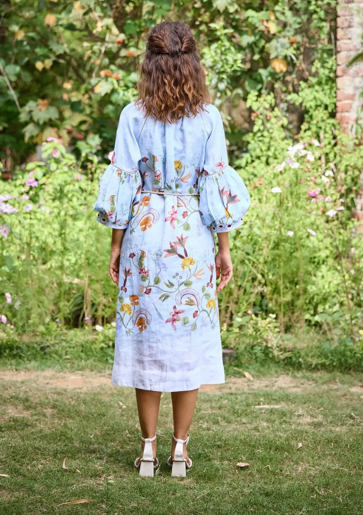 Miami blue shirt dress