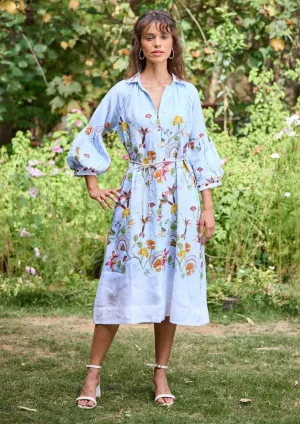 Miami blue shirt dress