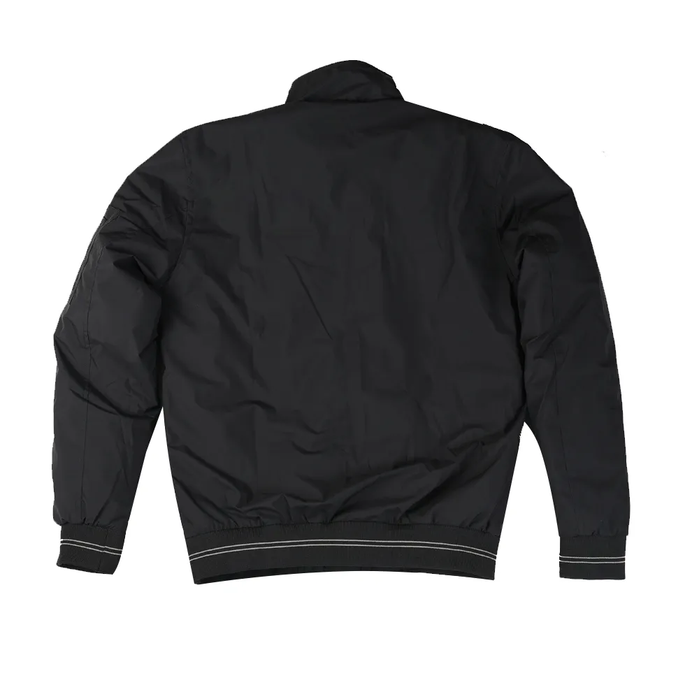 Midnight Black Bomber Jacket