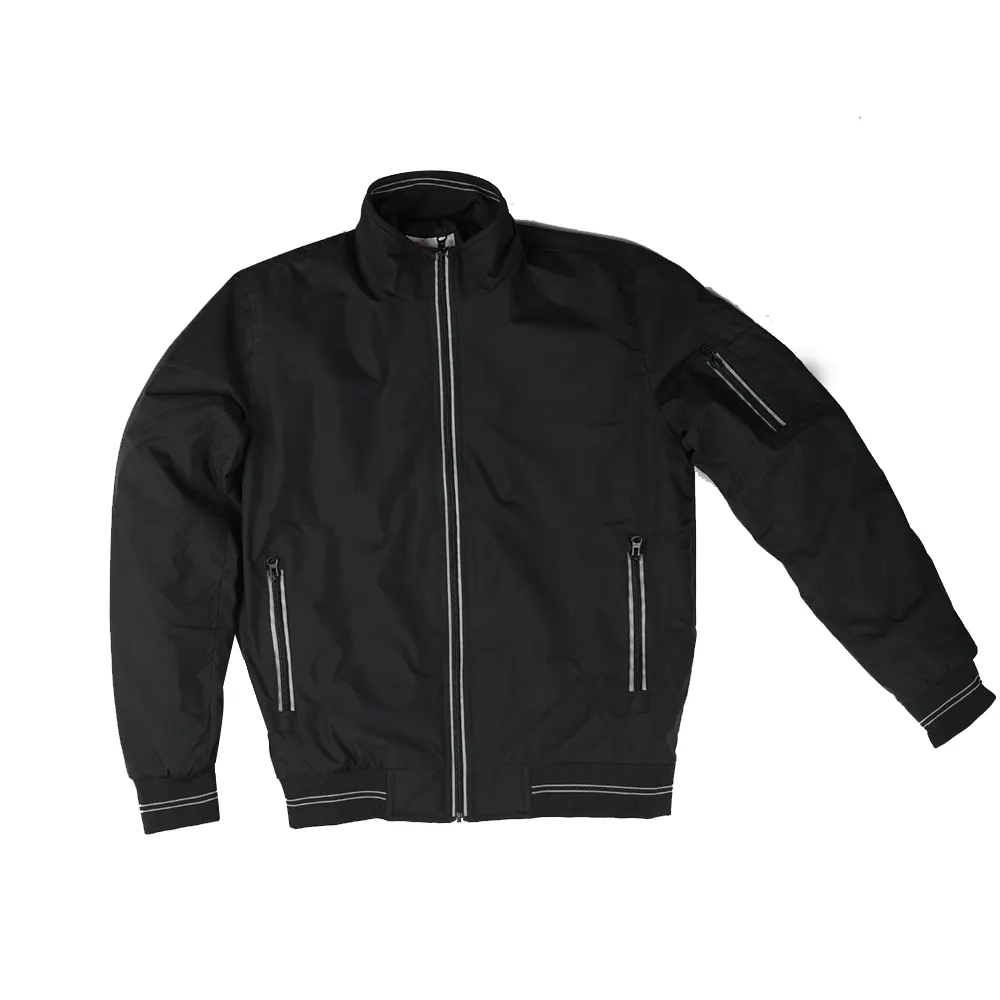 Midnight Black Bomber Jacket