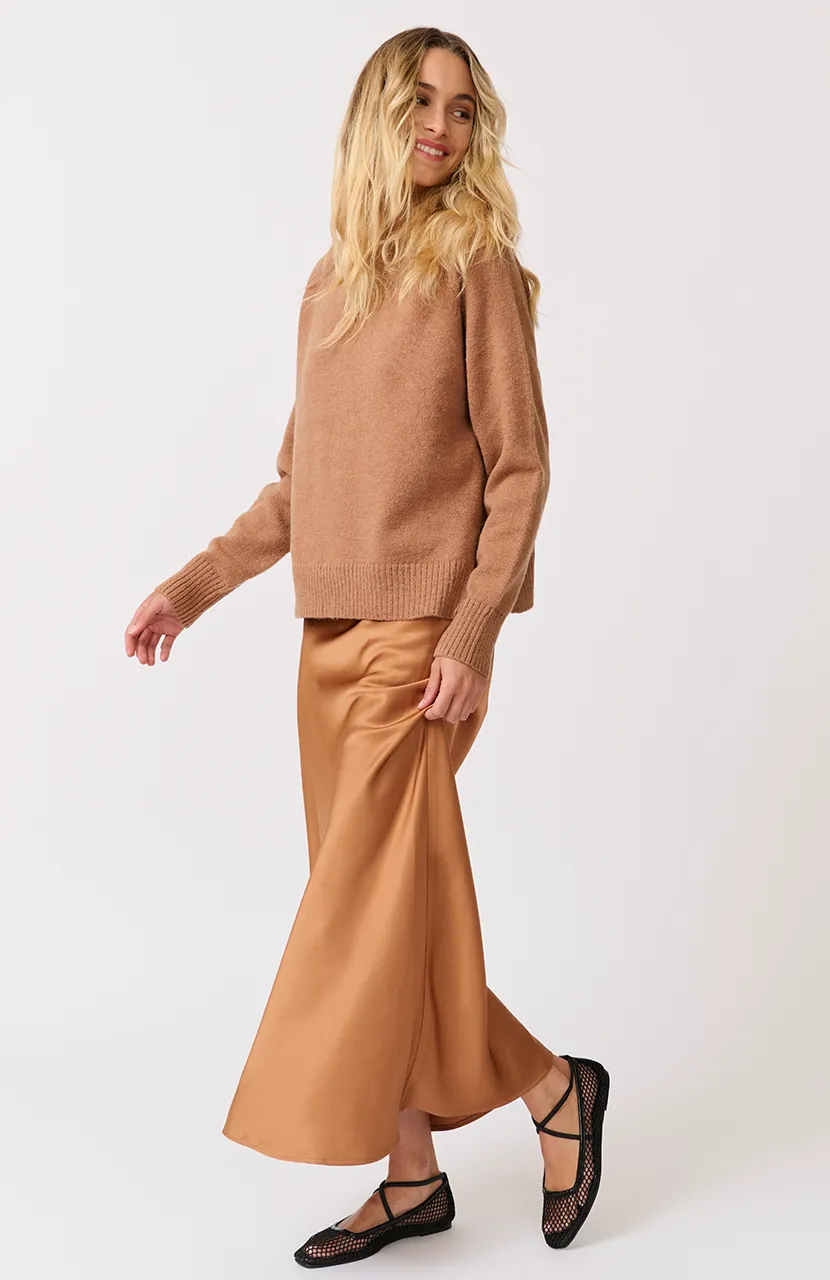MILLIE SLIP SKIRT || GOLDEN SATIN