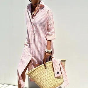 Minna | Elegant striped shirt dress