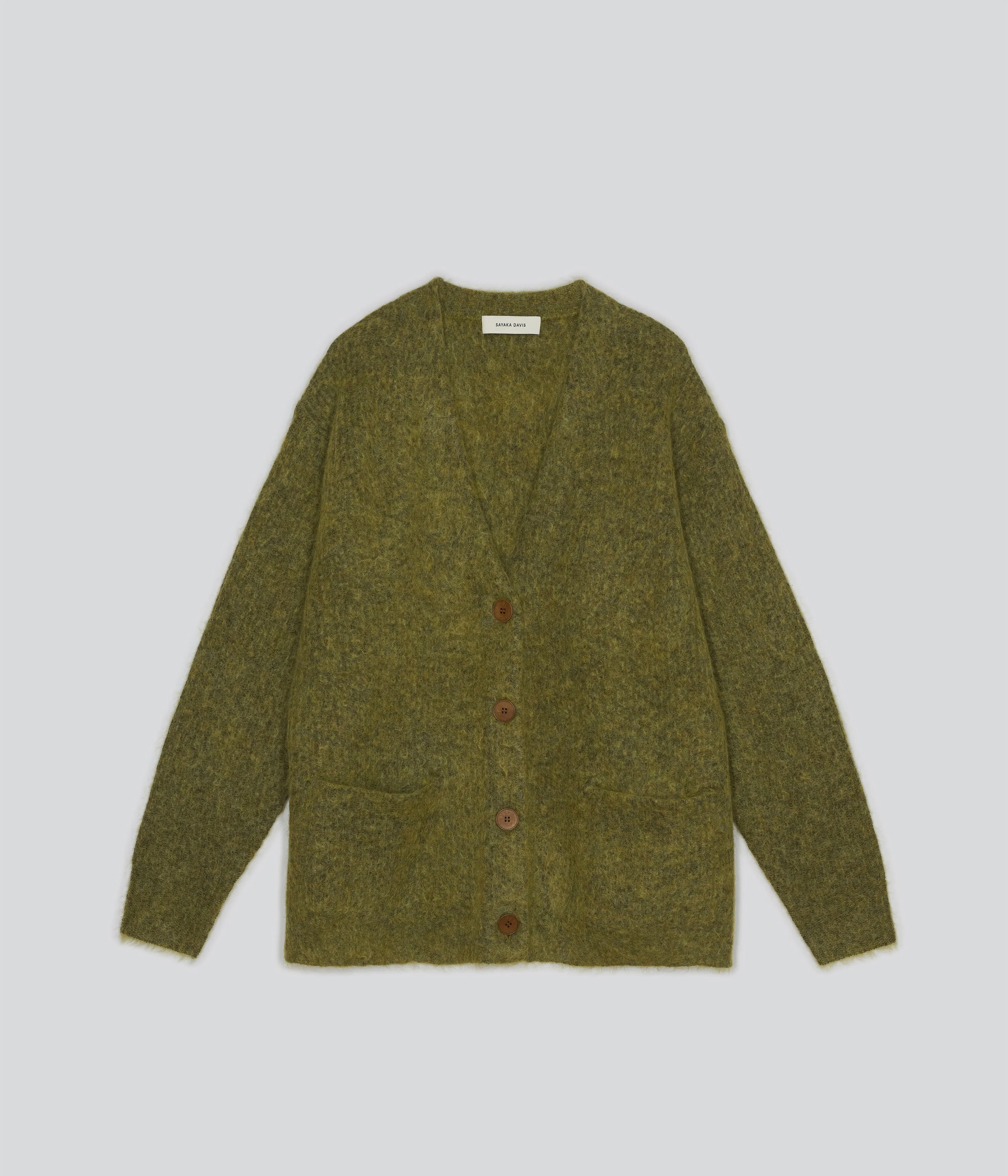 Mohair Cardigan in Matcha