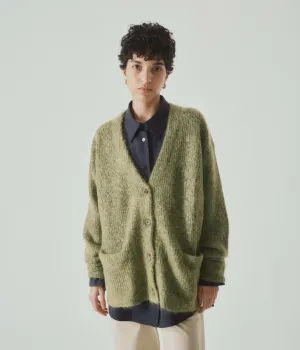 Mohair Cardigan in Matcha