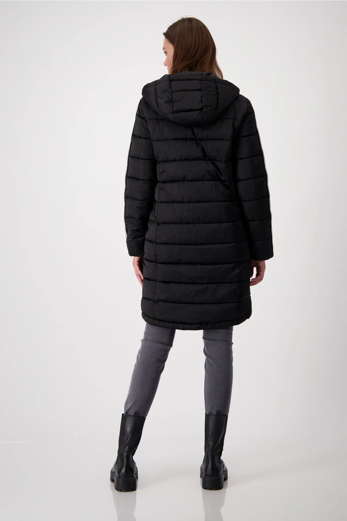 Monari  Black Padded 'Yes' Coat 808246