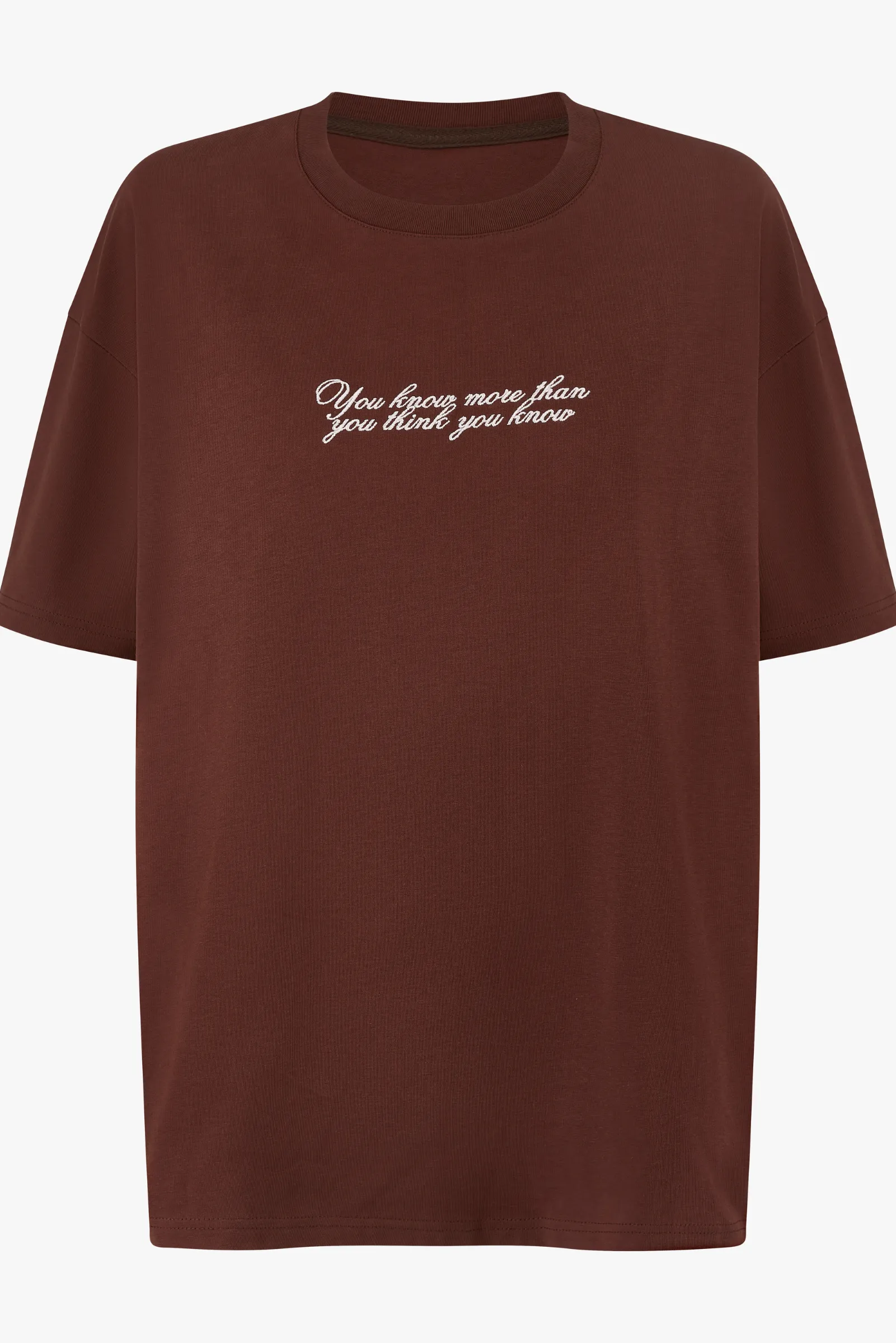 Morale Tee - Choc/Pink