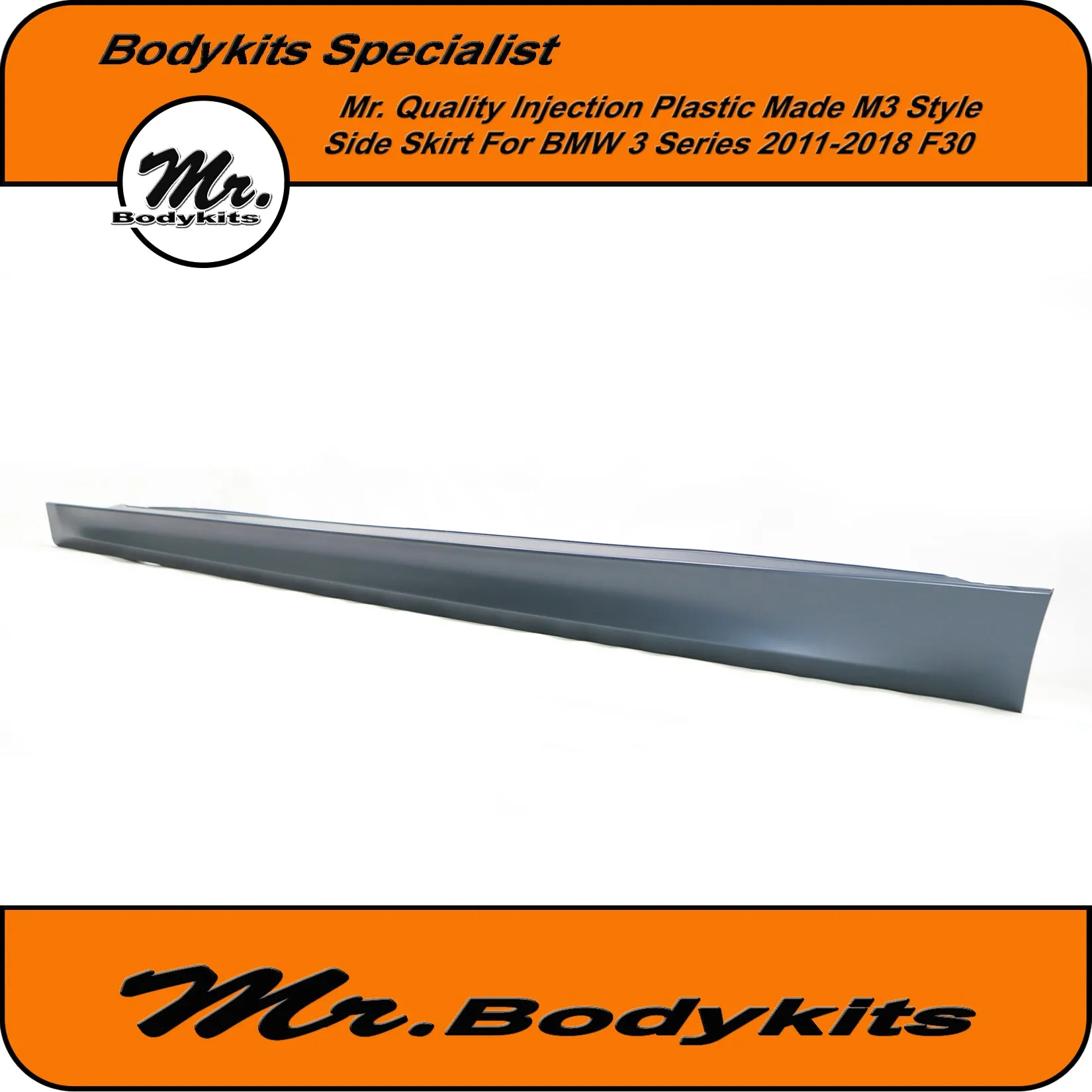 Mr Bodykits M3 Style Plastic Side Skirt For BMW F30/31 2011-2018 Sedan/Wagon 3 Series