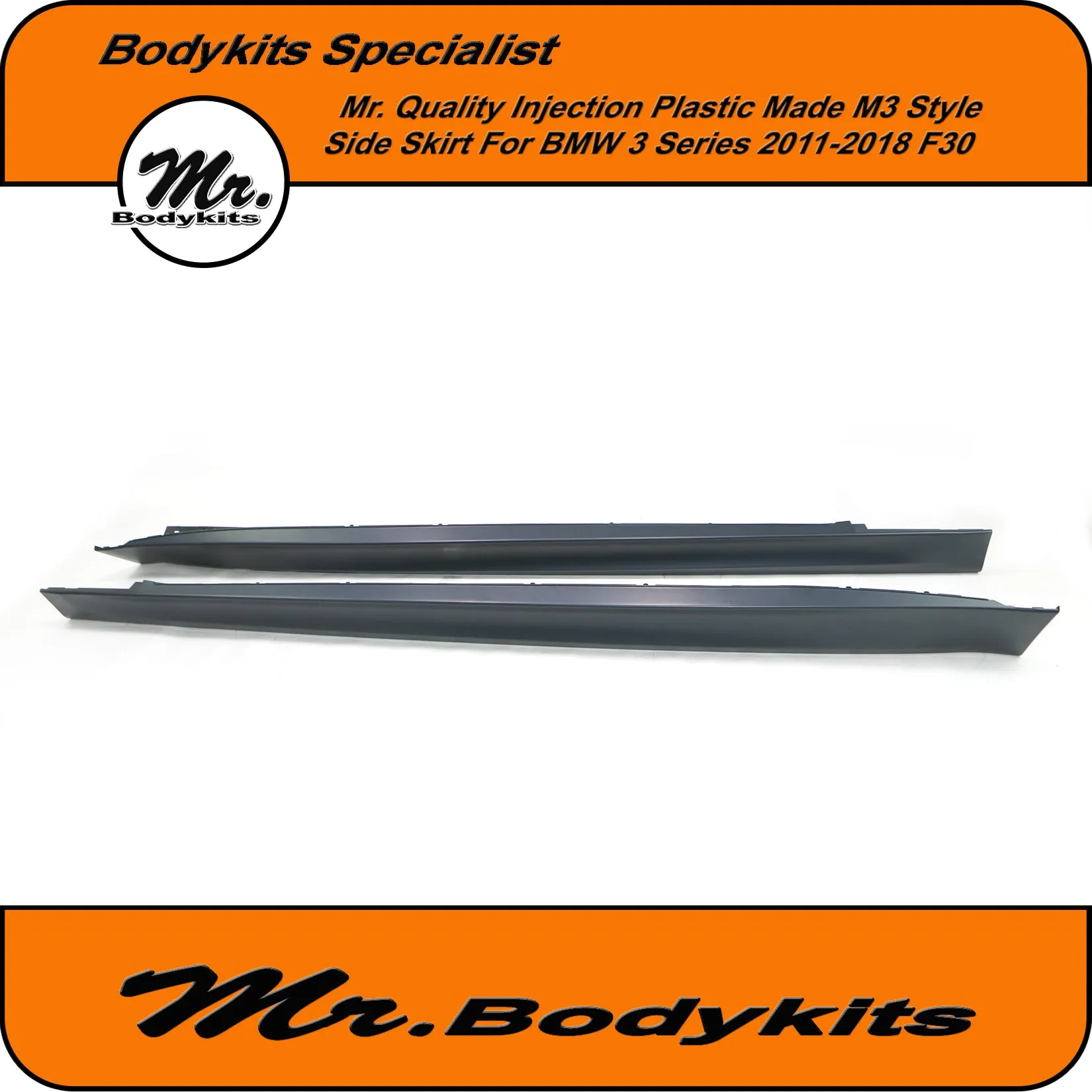 Mr Bodykits M3 Style Plastic Side Skirt For BMW F30/31 2011-2018 Sedan/Wagon 3 Series