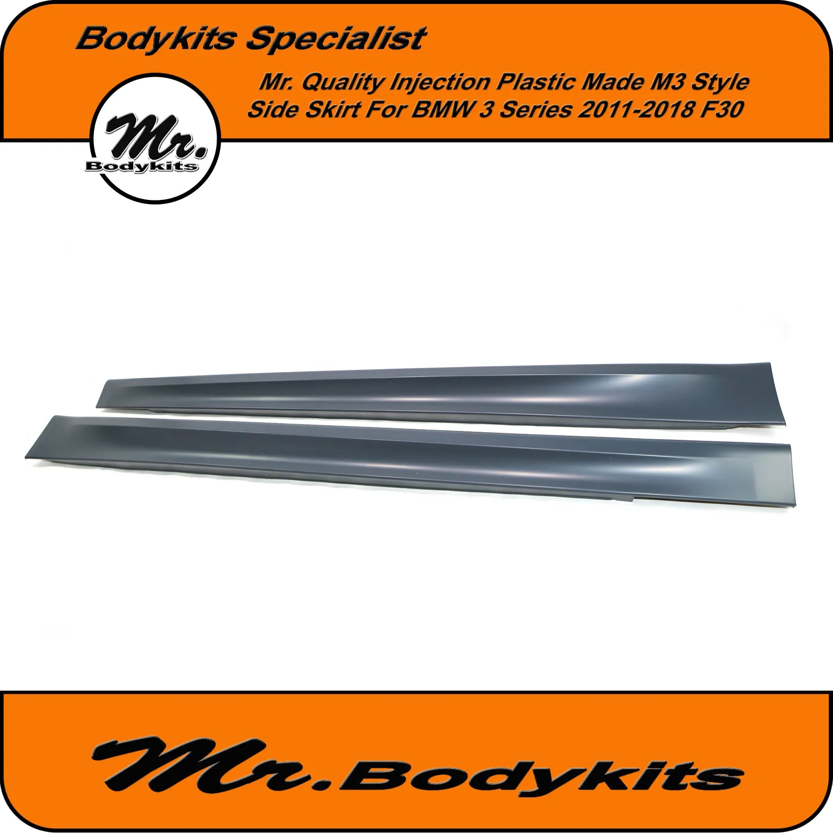 Mr Bodykits M3 Style Plastic Side Skirt For BMW F30/31 2011-2018 Sedan/Wagon 3 Series