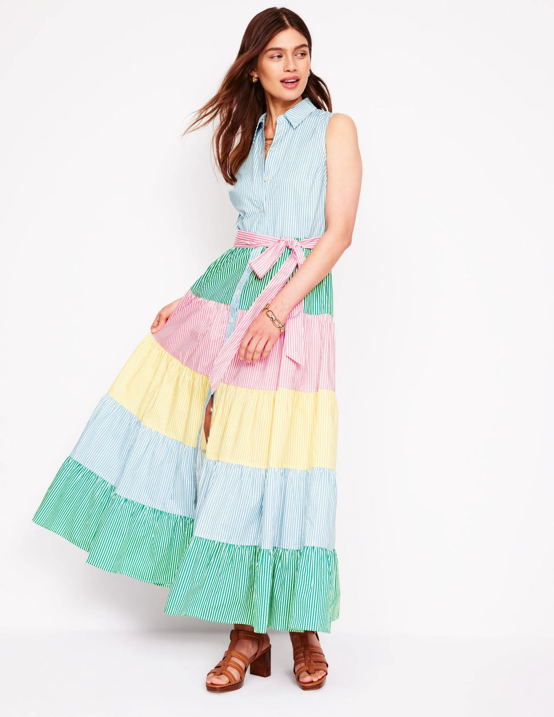 Multi Tiered Shirt Dress