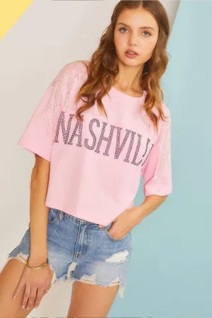 Nashville Hot Fix Crop Tee
