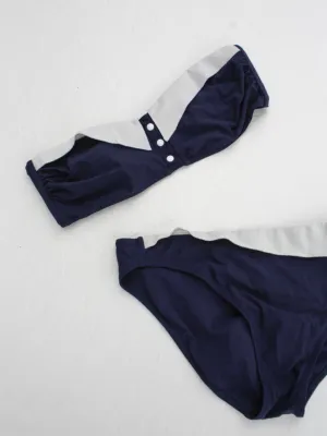 Navy Bandeau Bikini