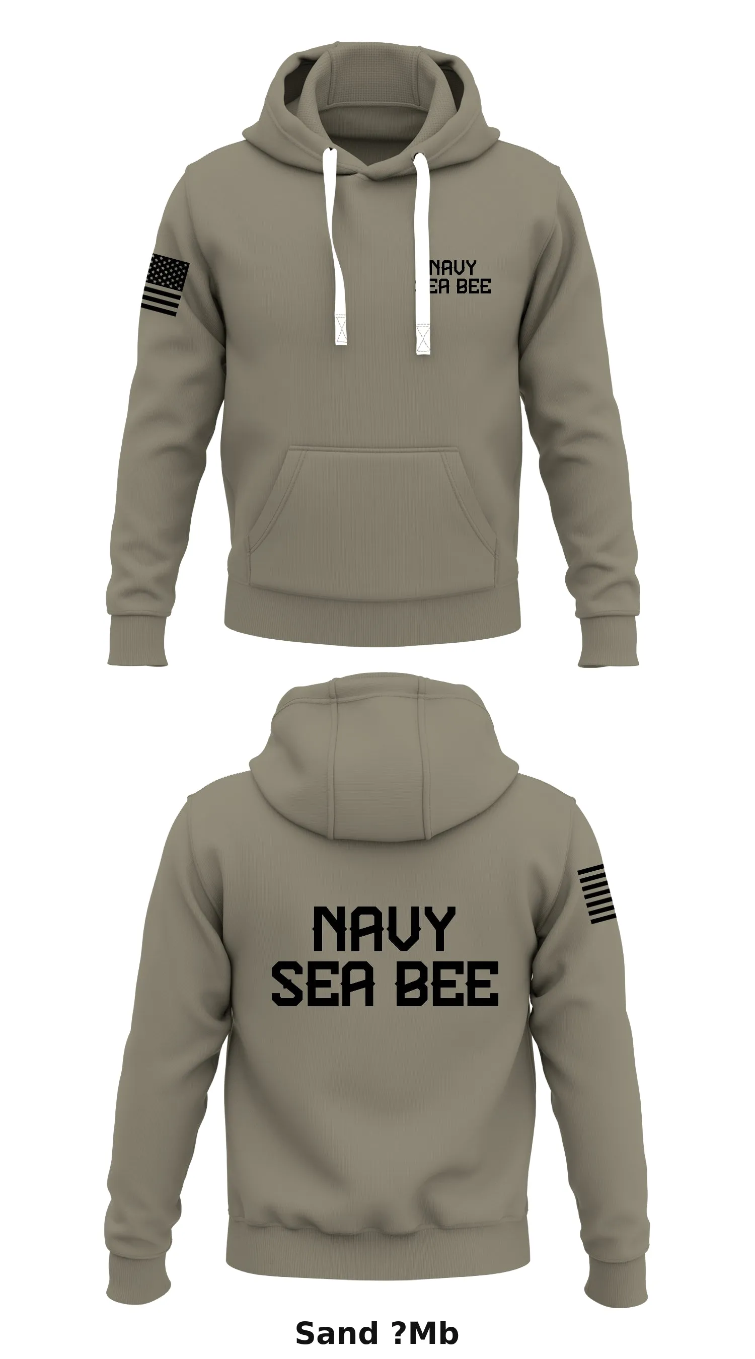 Navy Sea Bee Store 1  Core Men's Hooded Performance Sweatshirt - ?Mb