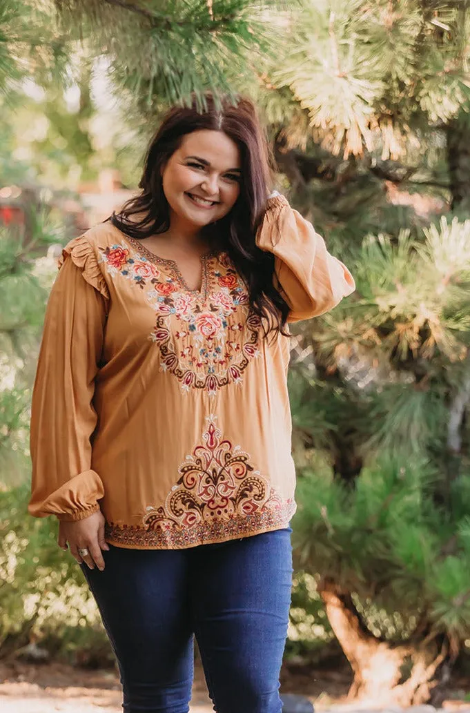 Never Worry Embroidered Top