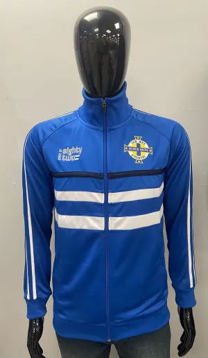 Northern Ireland Retro Football Spirit of 82 Retro Track Top in Royal Blue