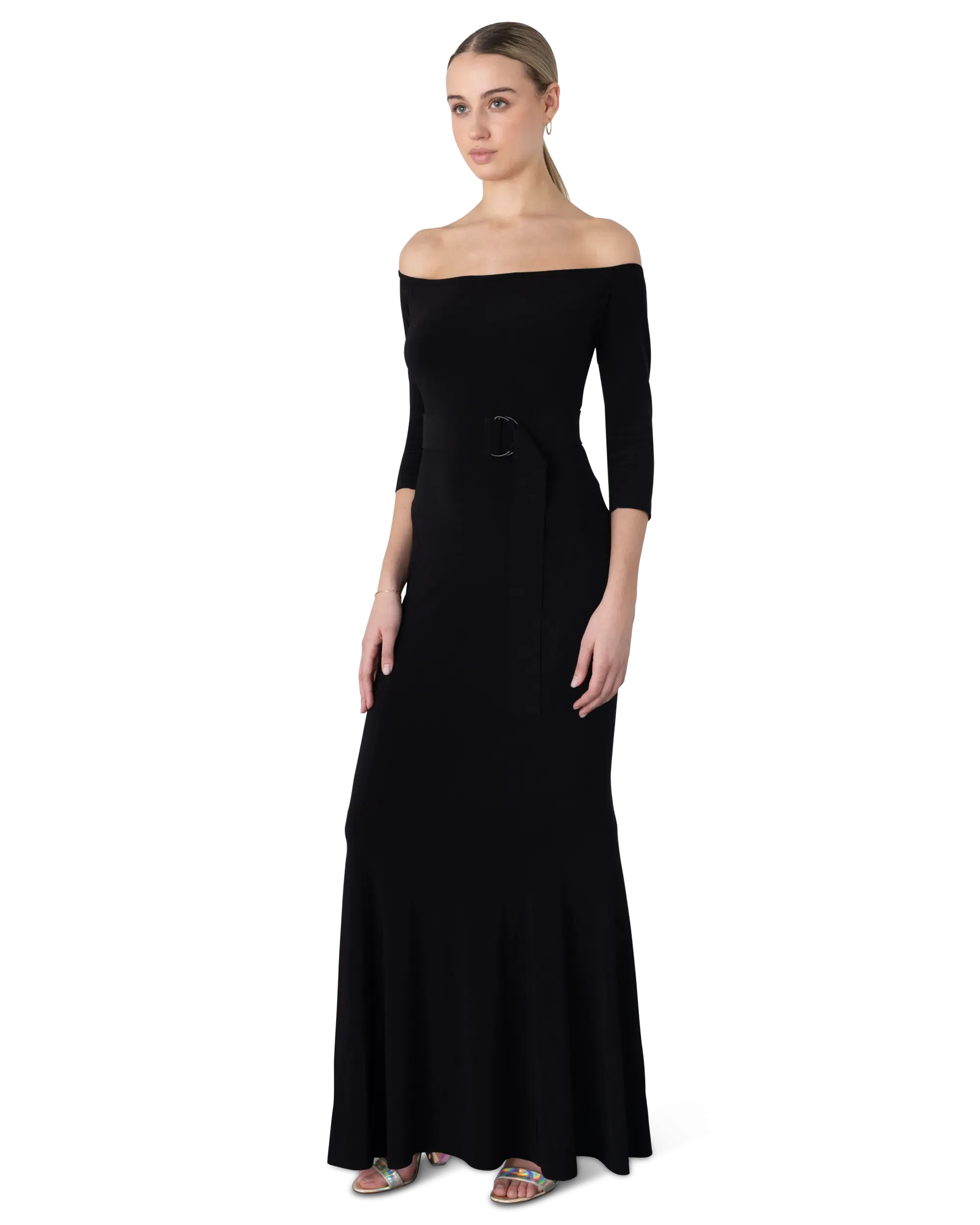 Off Shoulder Fishtail Gown