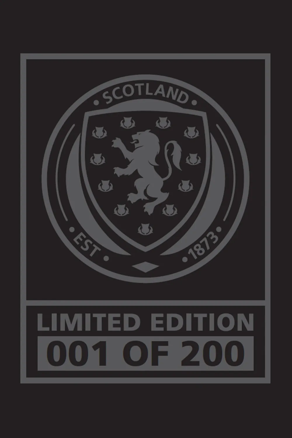 Official Limited Edition Scotland Track Jacket - Black